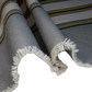 Sunbrella Striped Woven Upholstery - 48” - Grey/Beige/Gold