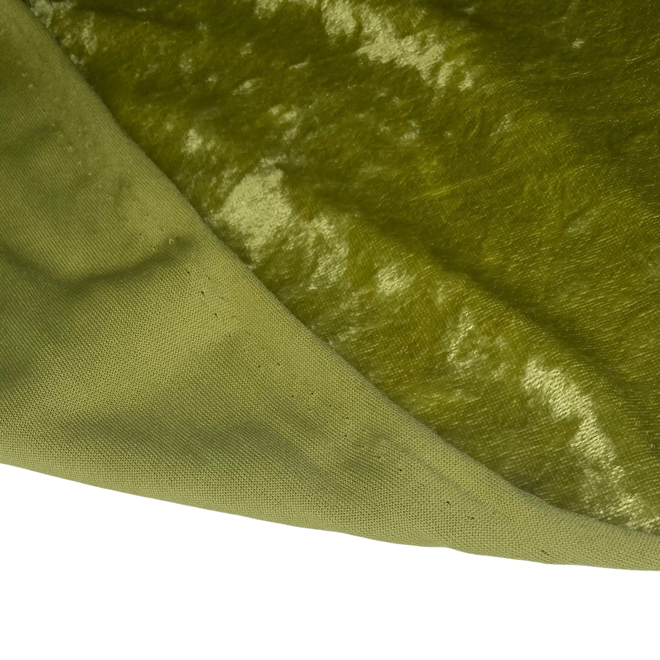 Crushed Stretch Velvet - Light Yellow