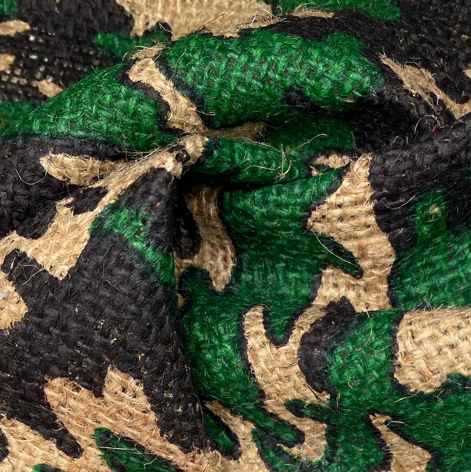 Printed Burlap - Camouflage