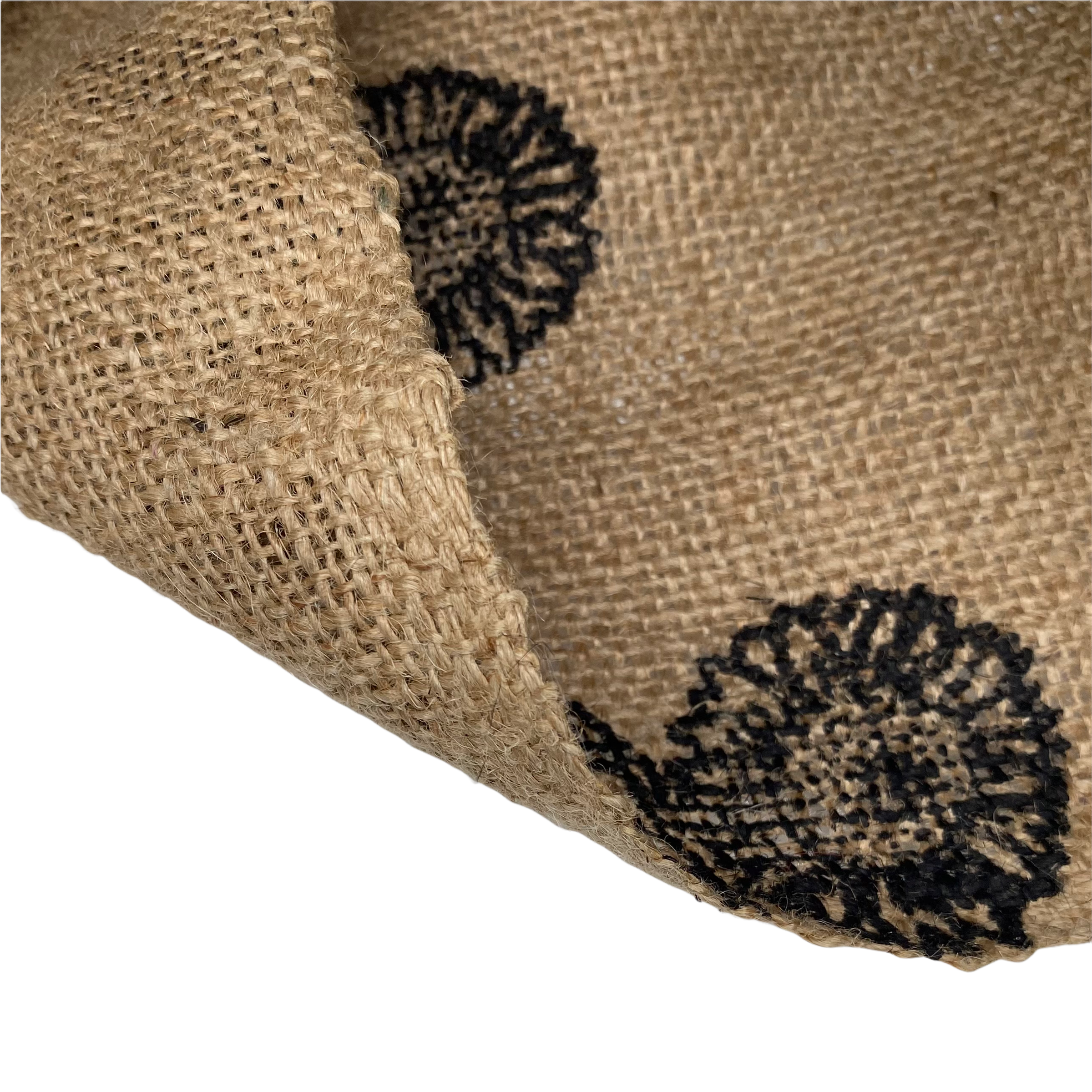 Sunflower Printed Burlap