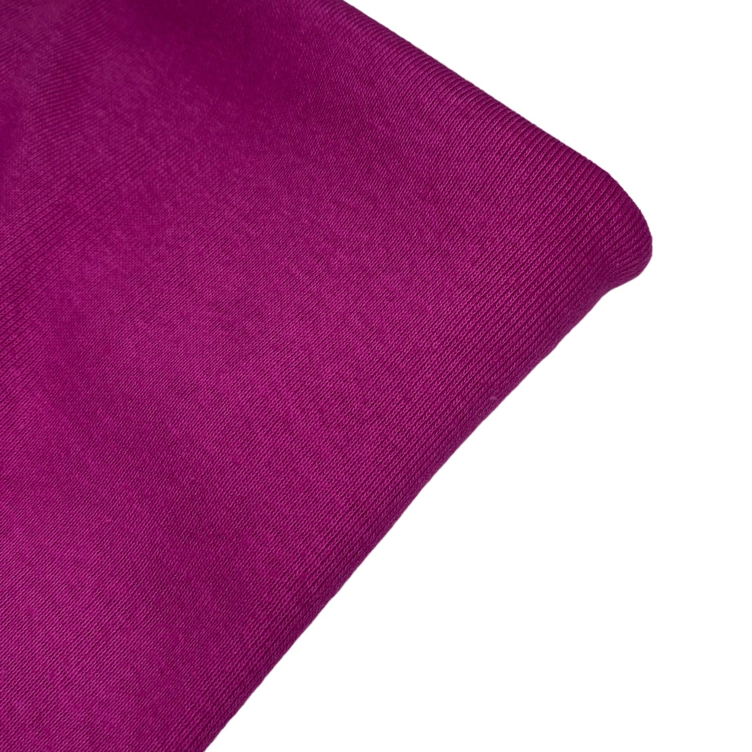 Cotton Tubular Rib Knit - Fucshia