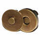 Magnetic Snaps - 18mm - Antique Gold - 2pcs