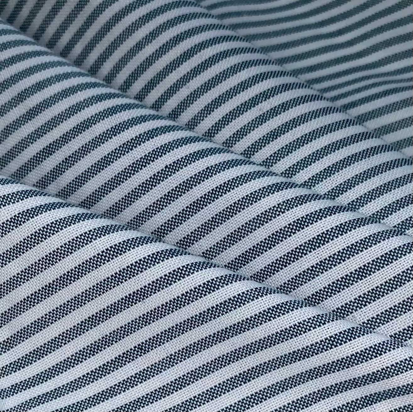Striped Cotton - 62” - White/Green