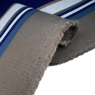Sunbrella Striped Woven Upholstery - Blue/White/Beige