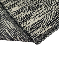Patterned Upholstery - Designer Remnant - Black/Ivory
