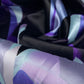 Printed Stretch Polyester Charmeuse - Abstract - Purple