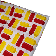 Quilting Cotton - Ketchup & Mustard - Remnant