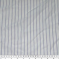 Striped Rayon Batiste - White/Purple