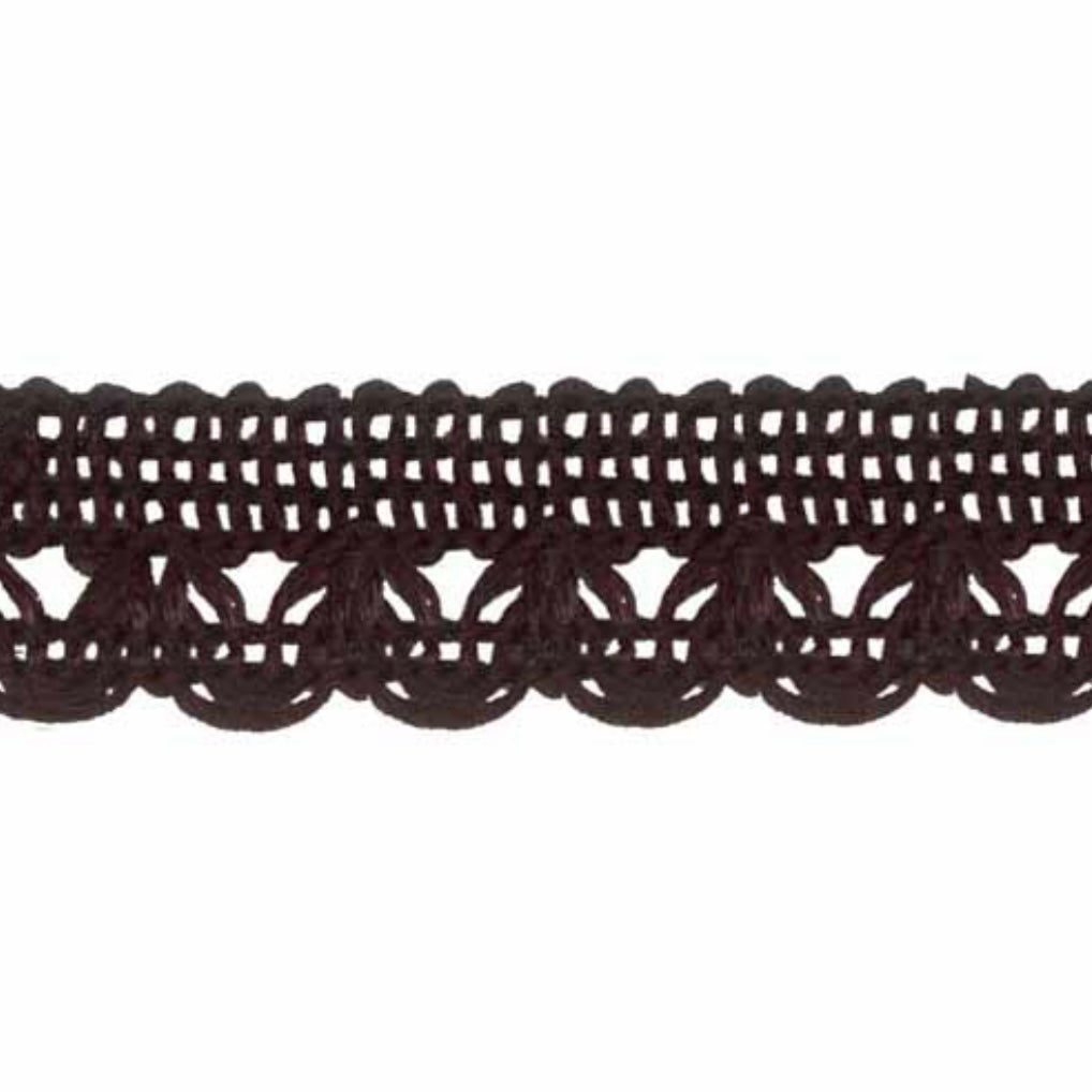 Knit Scroll - 13mm - By the Yard - Black
