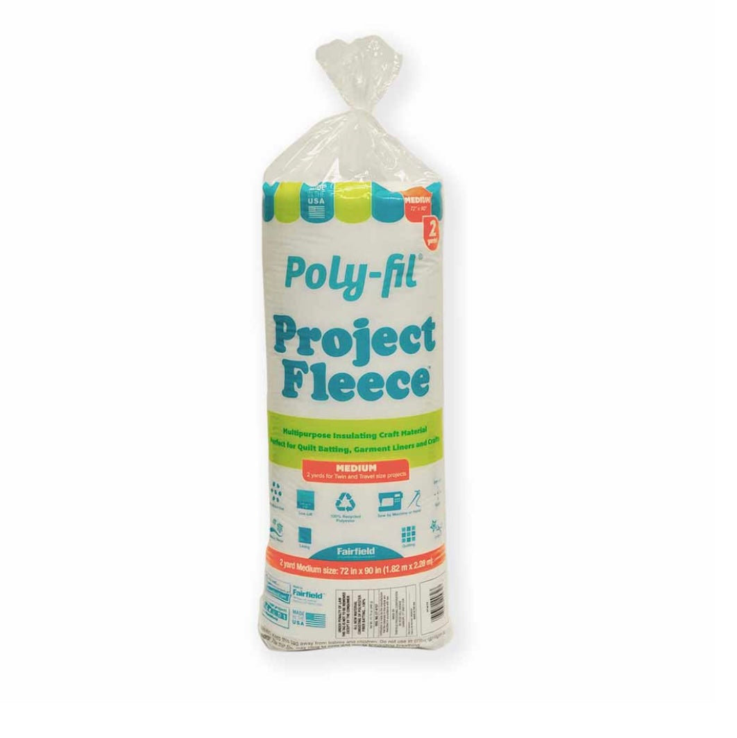 Poly-fil Project Fleece Batting - 72″ x 90″ - Medium
