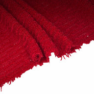 Chenille Polyester Knit - Red