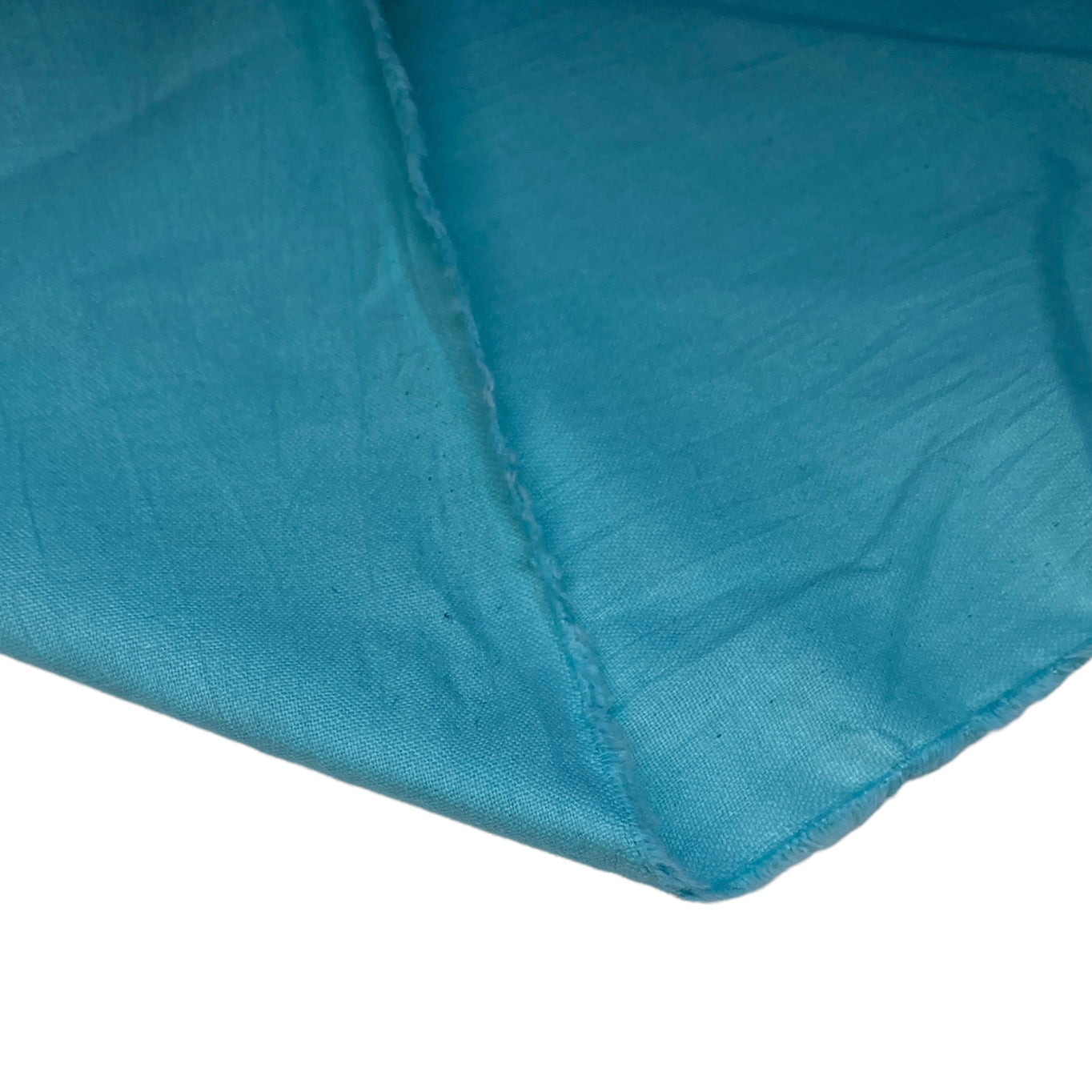Crinkled Cotton - Aqua Blue