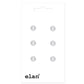 Plastic 2-Hole Button - 18mm / 28L - White - 3 count