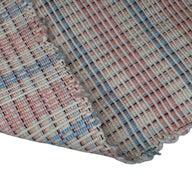 Cotton/Raw Silk - White/Blue/Pink