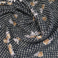 Floral Printed Polyester Crepe - 44” - Black/Beige