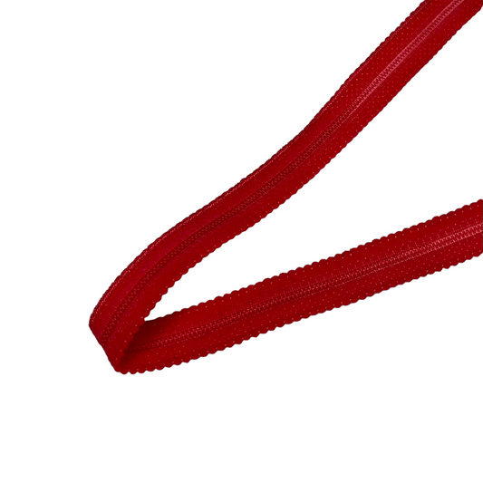 Picot Decorative Edged Elastic - 13mm - By the Yard - Coral