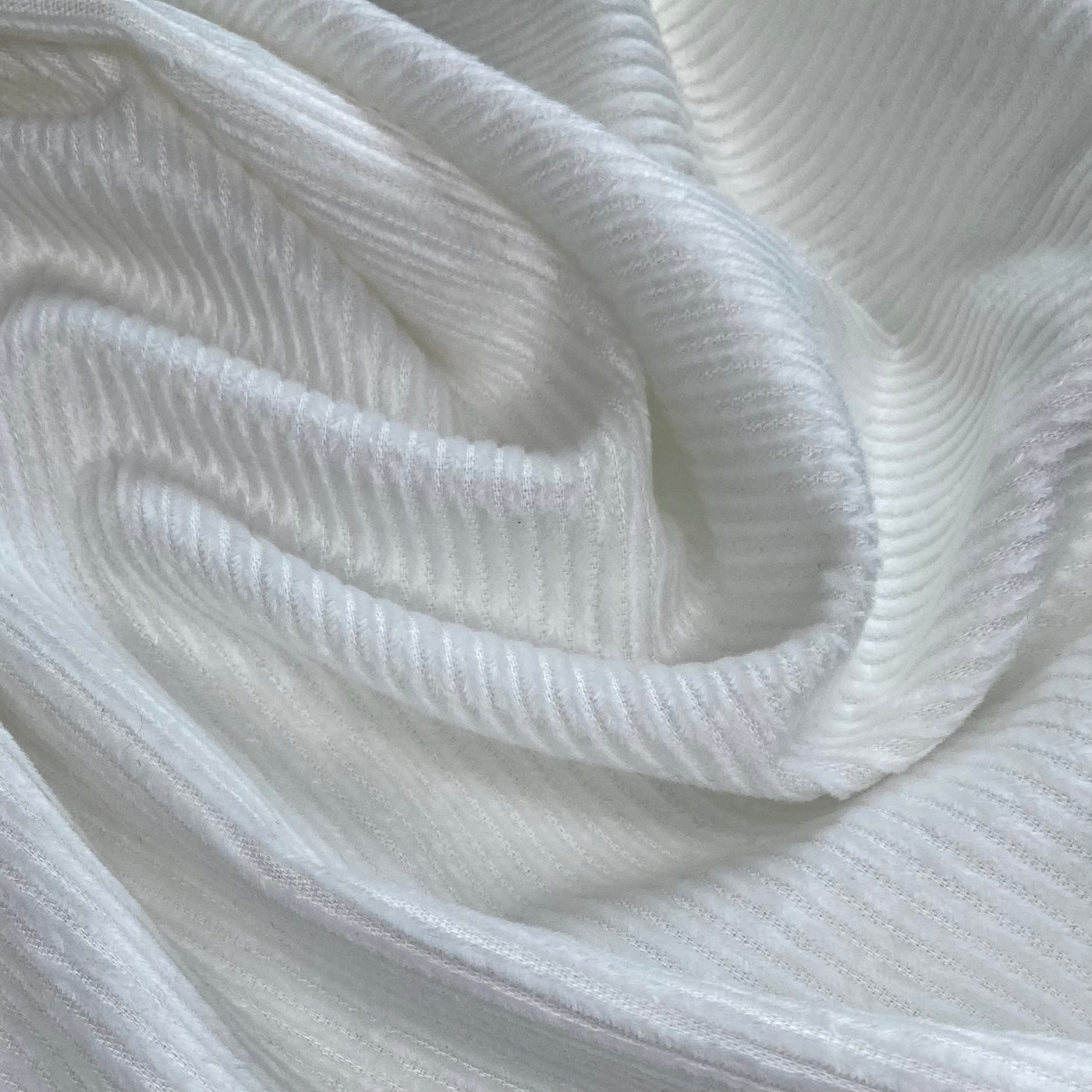 Cotton Corduroy - Wide Wale - White