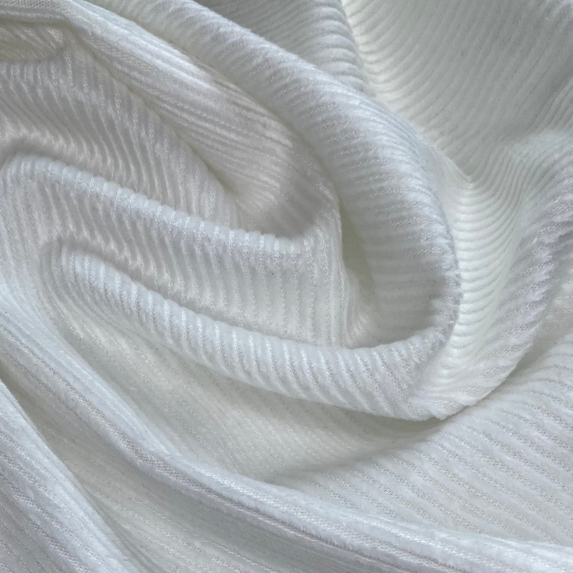 Cotton Corduroy - Wide Wale - White