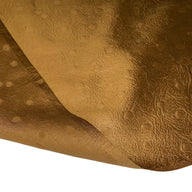 Ostrich Embossed Silk Satin - Bronze