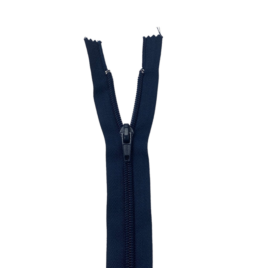 Regular Coil Zipper - 10” - Navy