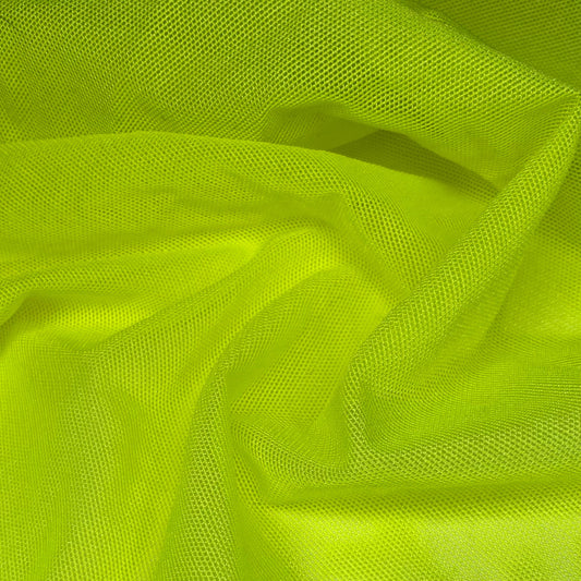 Stretch Nylon Mesh - Neon Yellow