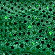 Faux Sequin Shiny Confetti Dot Knit - 44” - Green