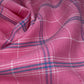 Yarn Dyed Plaid Linen - Remnant - Pink/White/Blue