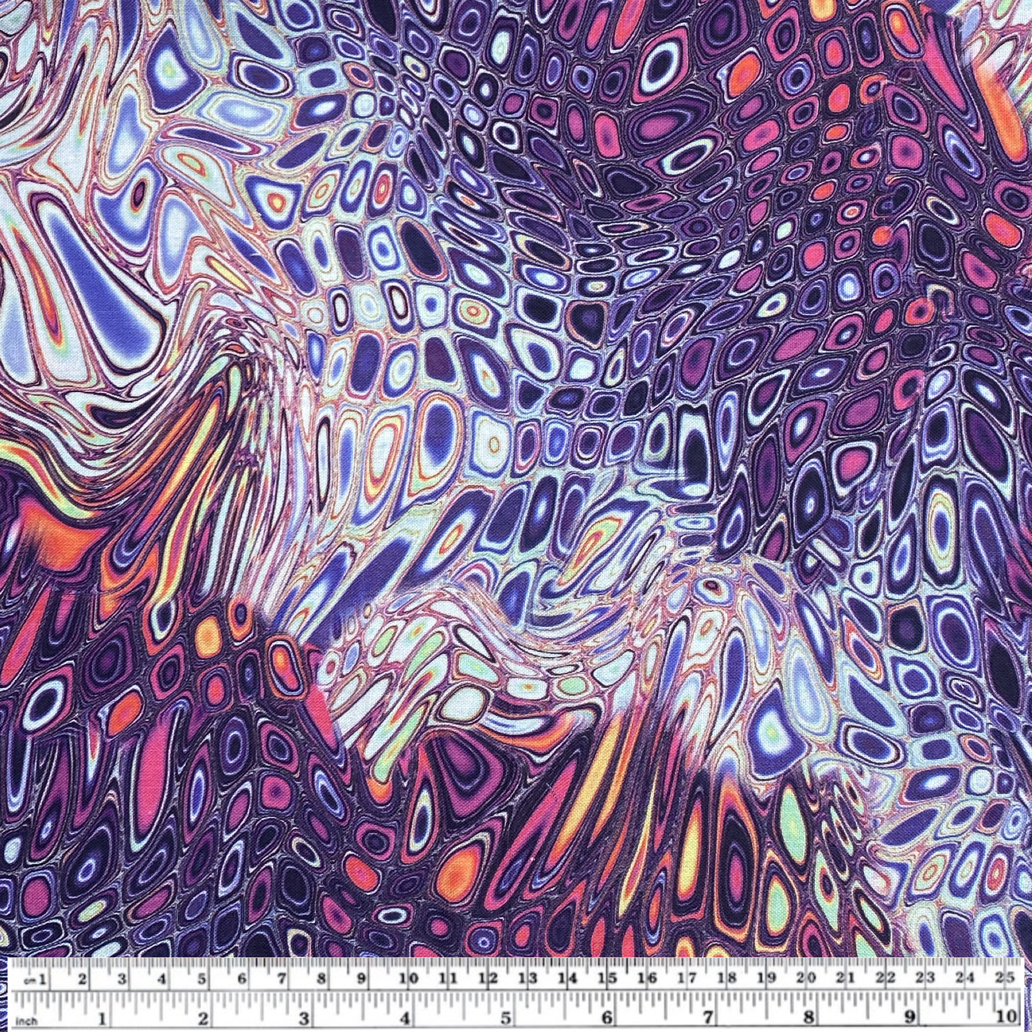 Quilting Cotton - Psychedelic Water Colour Print