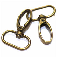 Swivel Clasps - 32mm (1 1/4″) - Antique Gold - 2 pcs.