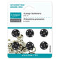 Sew On Snap Fasteners - 15mm (5/8″) - 4 sets - Nickel