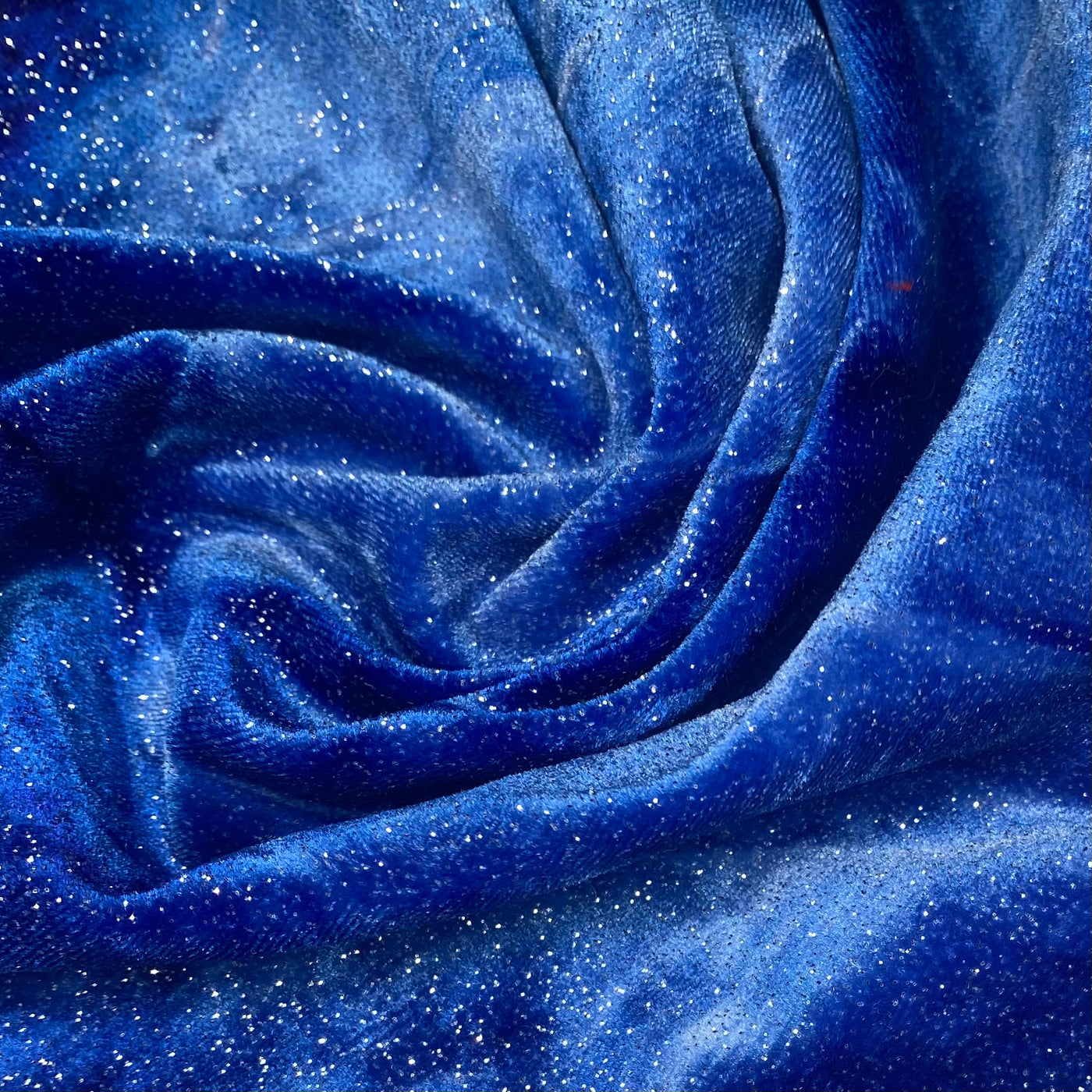 Sparkle Stretch Velvet - Blue