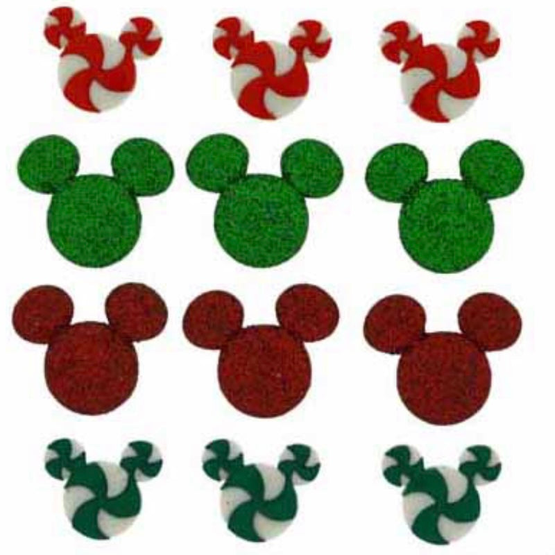 Novelty Buttons - Holiday Candies - 12pcs