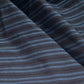 Striped Stretch Cotton Poplin - 50” - Blue/Brown