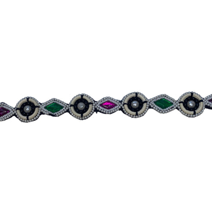 Beaded Trim - Faux Pearls/Gem Stones - Remnant