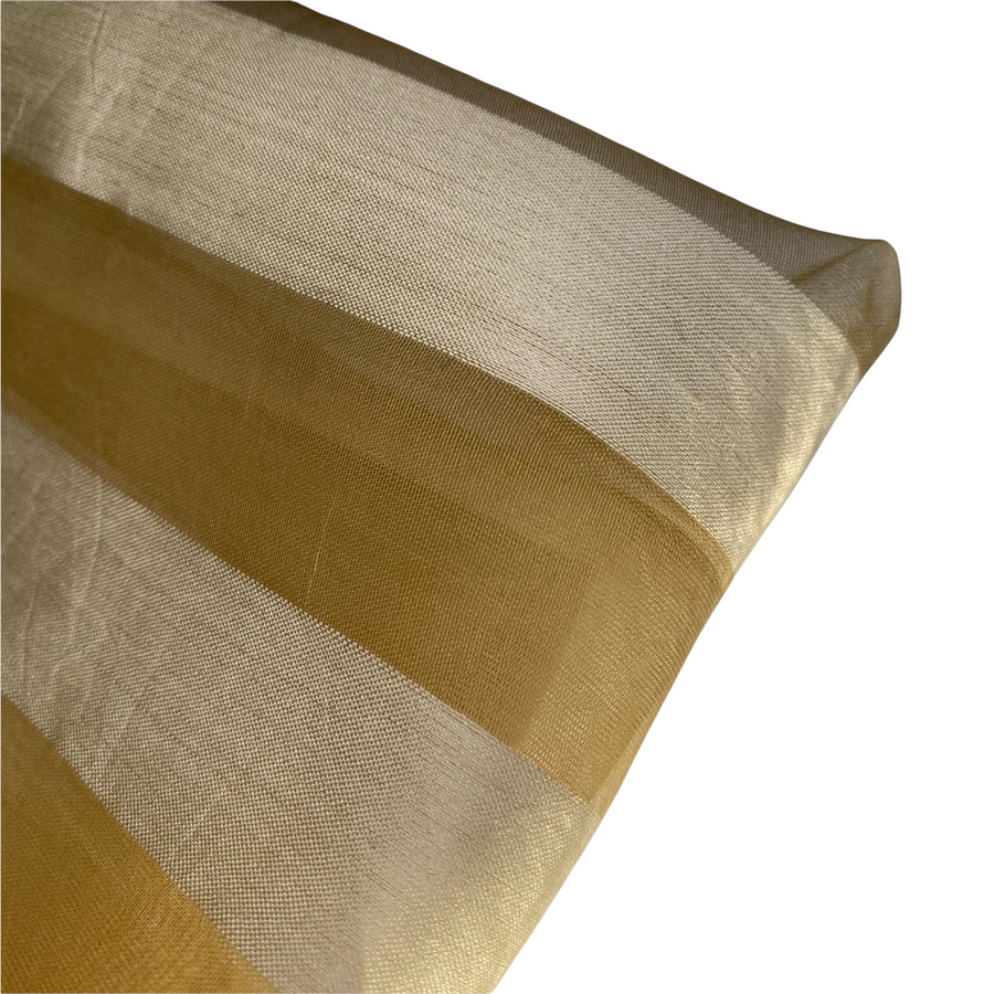 Striped Silk Organza - Gold