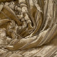Striped Burnout Stretch Velvet - Light Brown