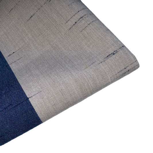 Sunbrella Striped Woven Upholstery - 48” - Blue/Beige