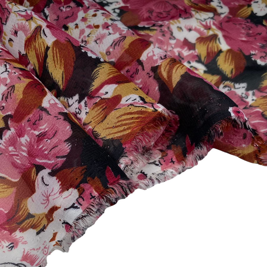 Floral Polyester Chiffon - 56”