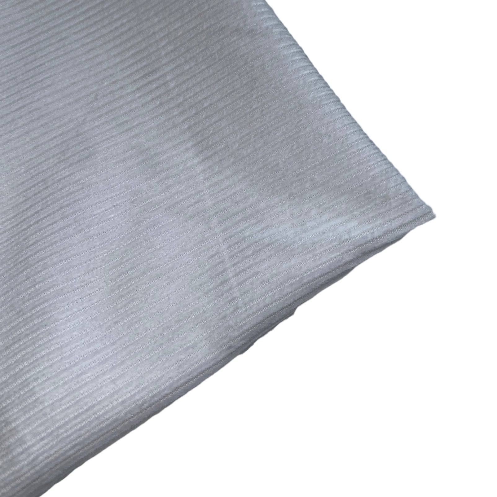 Cotton Corduroy - Wide Wale - White