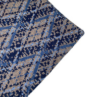 Patterned Polyester Knit - Argyle -  Green/Blue/Brown