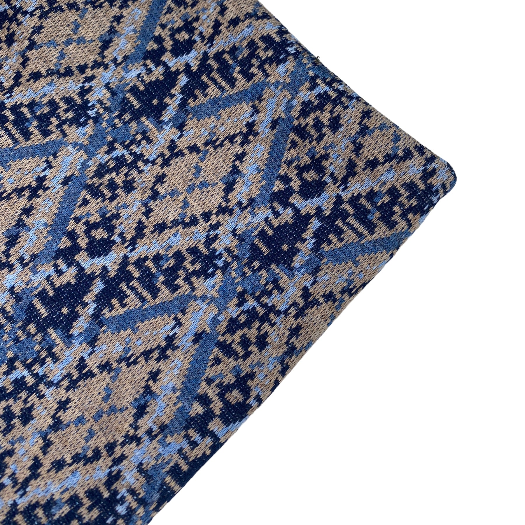 Patterned Polyester Knit - Argyle -  Green/Blue/Brown