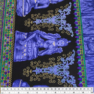 Printed Polyester - Buddha - Red