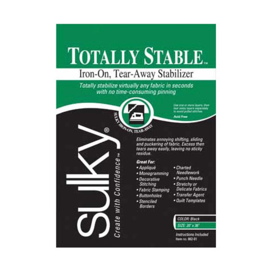 Totally Stable - Black - 50 x 91cm pkg (20″ x 36″)