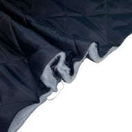 Double Sided Quilted Nylon - Squares - Black