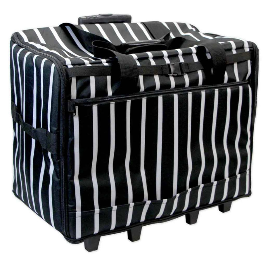 Extra Large Sewing Machine Trolley - Black Stripes