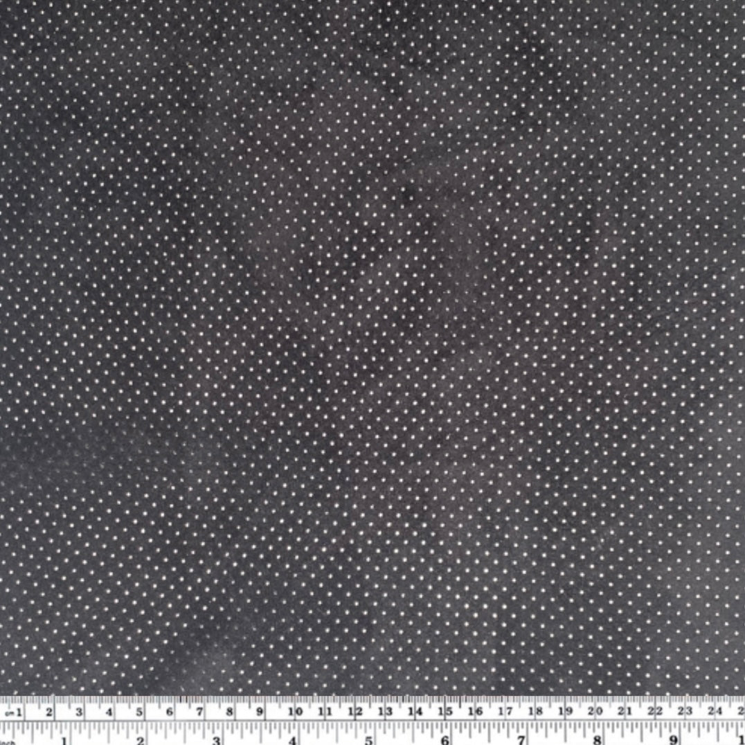 Perforated Faux Suede - Black