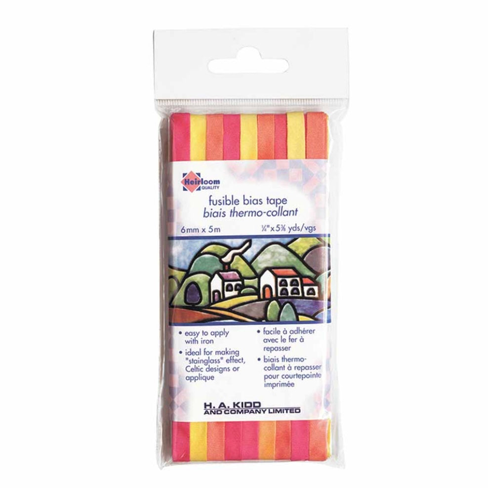 Fusible Bias Tape - 6mm x 5m Pack - Taupe Rainbow