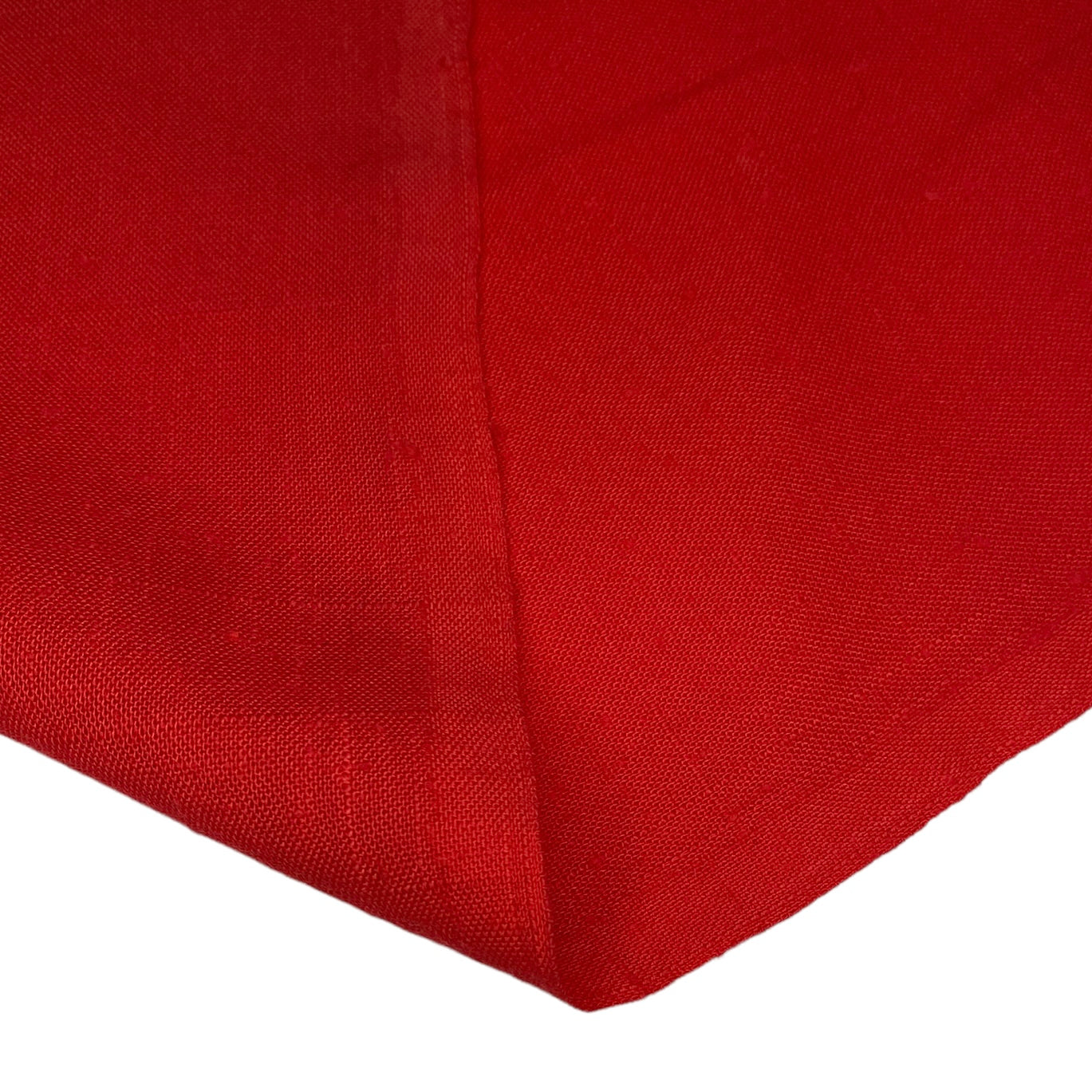 Cotton/Polyester Blend - Linen Look - Scarlet