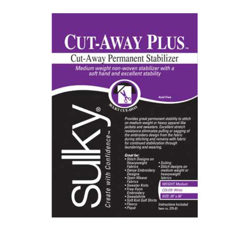 Cut-Away Permanent Stabilizer - White - 20”x 36″