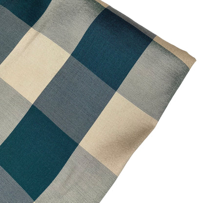 Plaid China Silk - Green/Gold